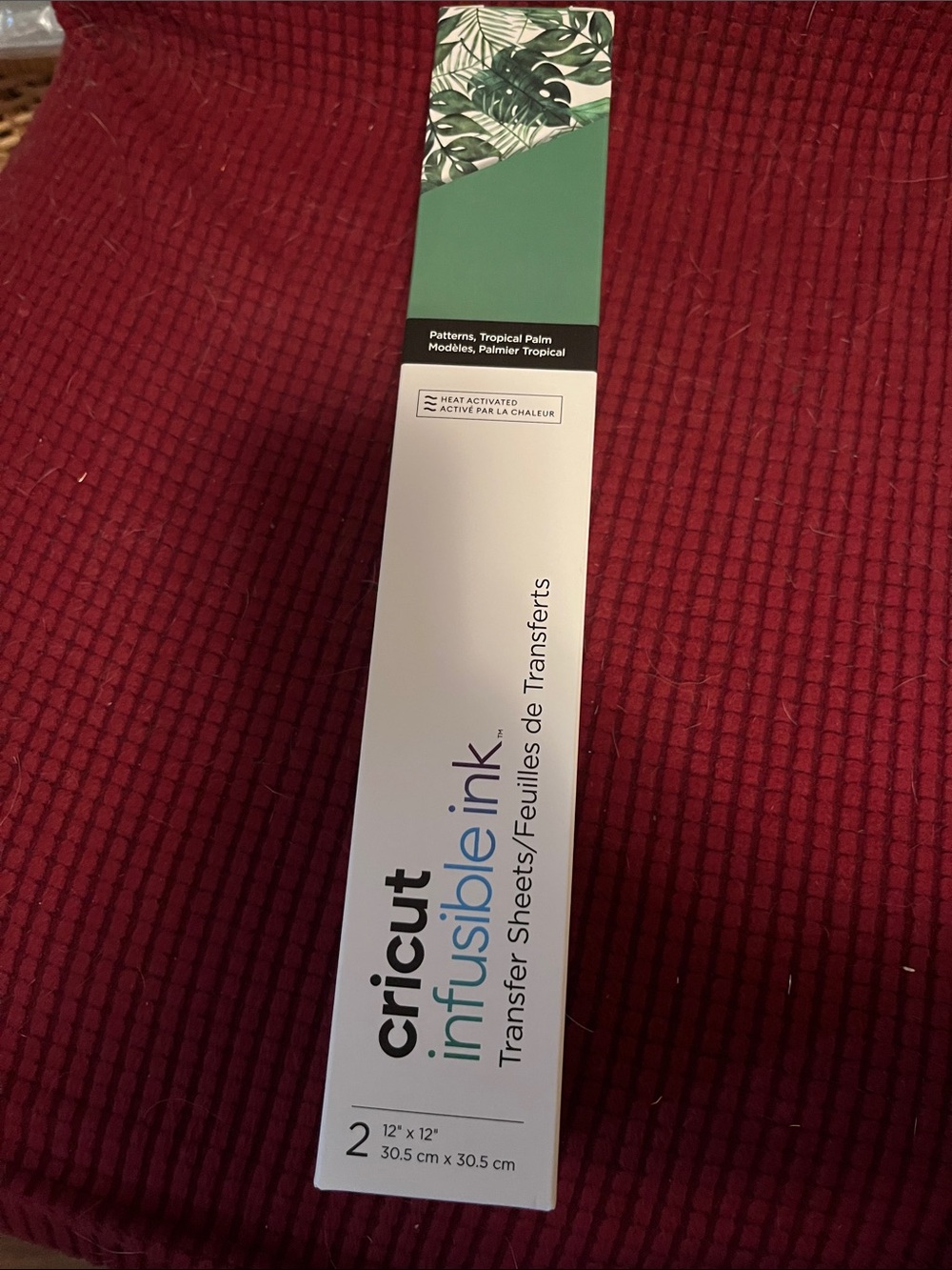 Cricut Infusible Ink Transfer Sheets with Green Tropical Palm Pattern